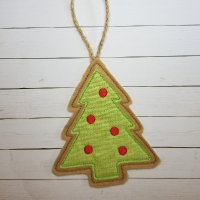ITH christmas tree ornament design
